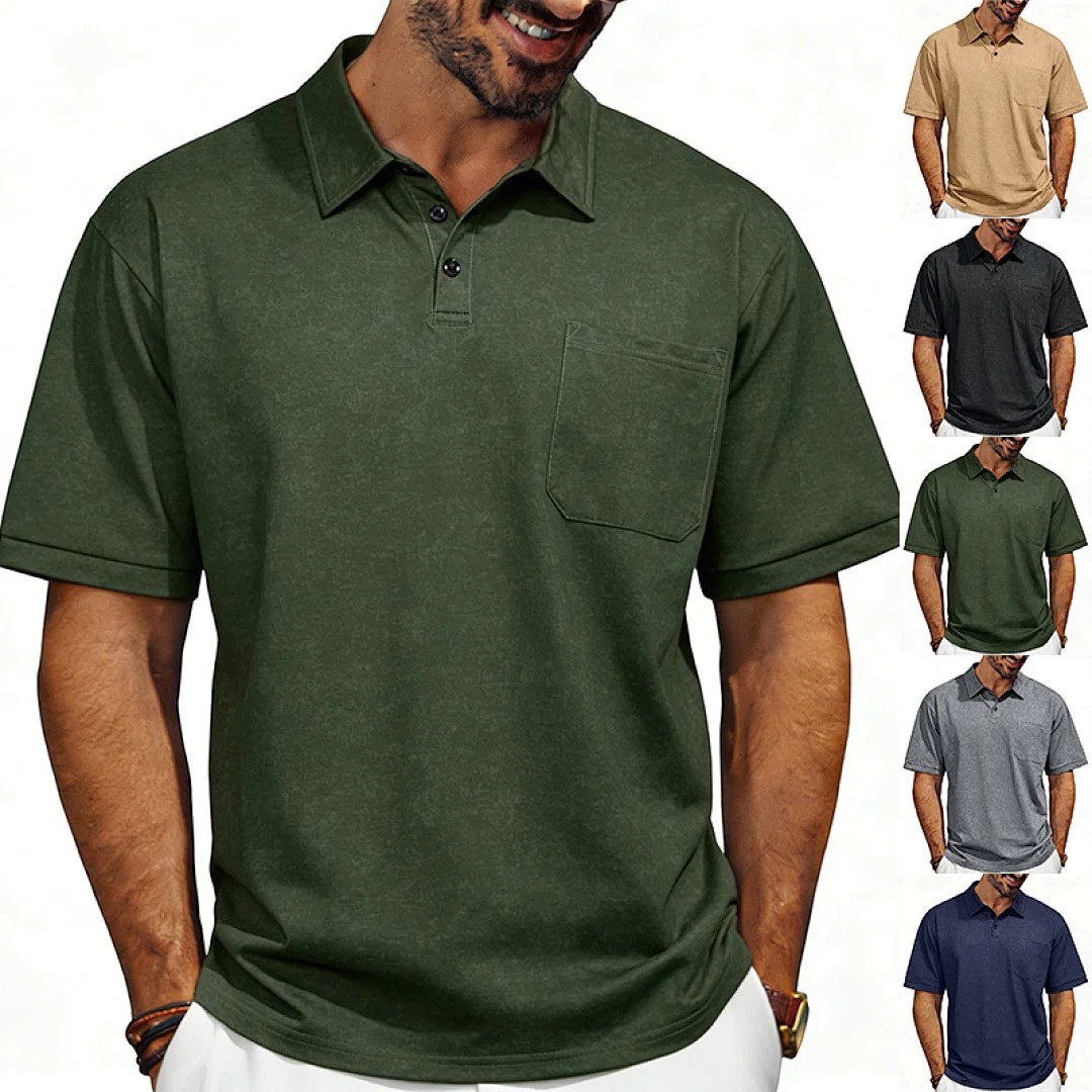 跨境美式宽松男士夏季oversize重磅数码扎染潮流休闲POLO短袖 5